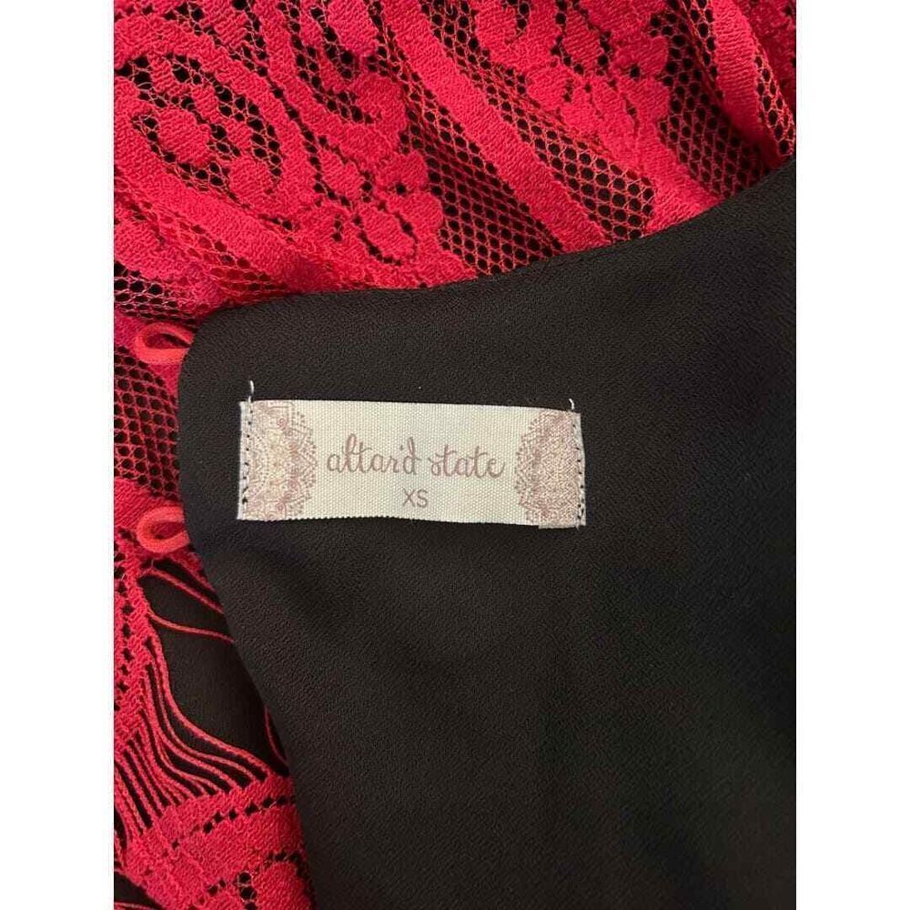 Altar'd State Burgundy Lace Dress - Haute Poppy