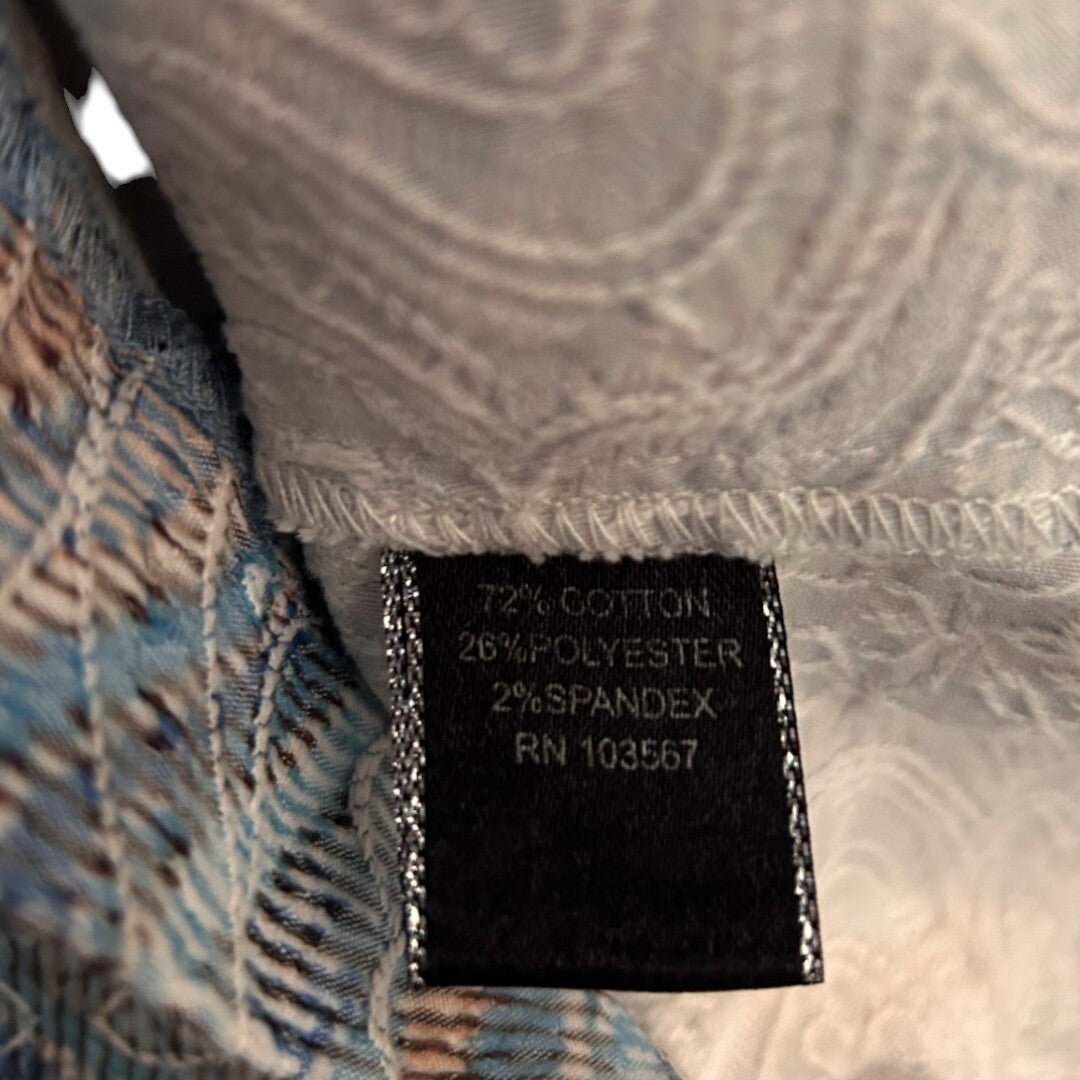 Analogy Button - Up Shirt Jacket Abstract Print Long Sleeve Top - Haute Poppy