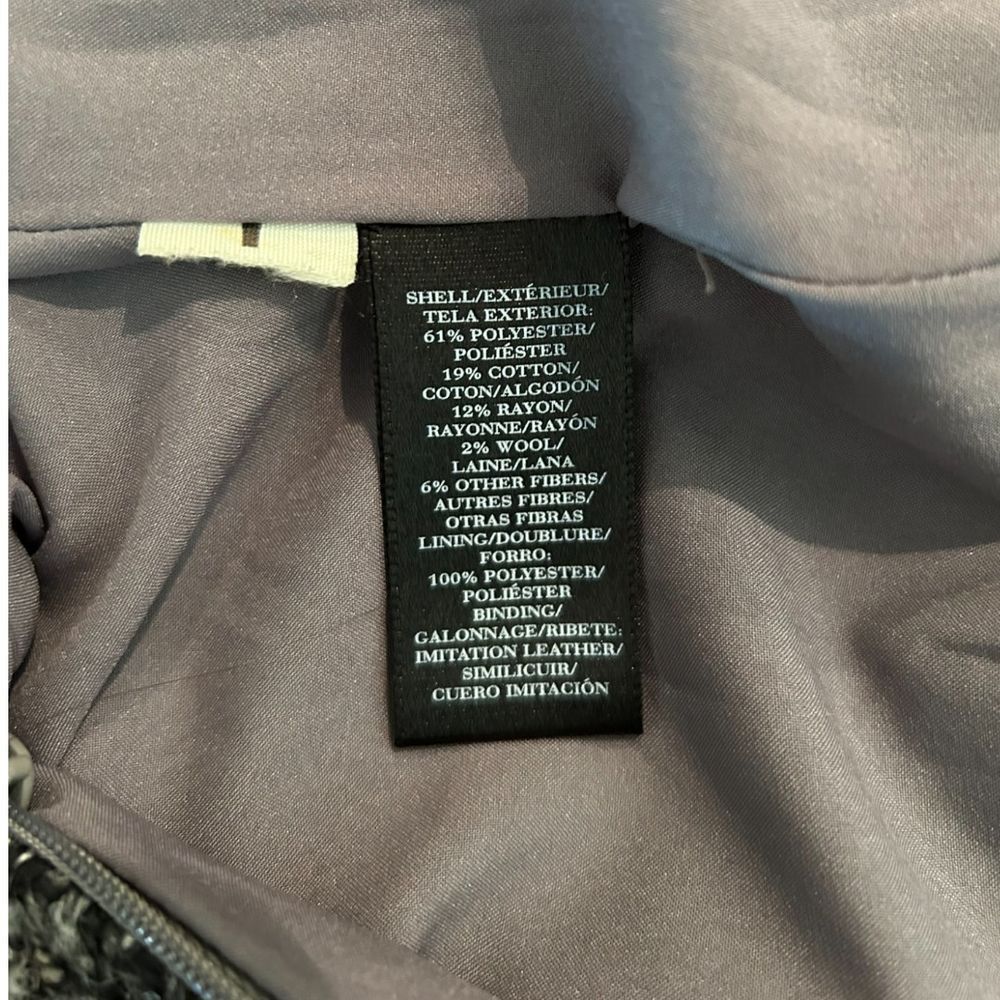 Ann Taylor Petite Tweed Pencil Skirt Black White Professional Office Wear - Haute Poppy