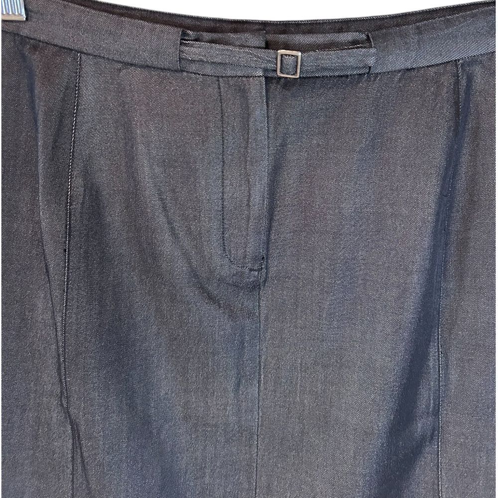 Ann Taylor Silk Blend Pencil Skirt Professional Office Wear Gray - Haute Poppy