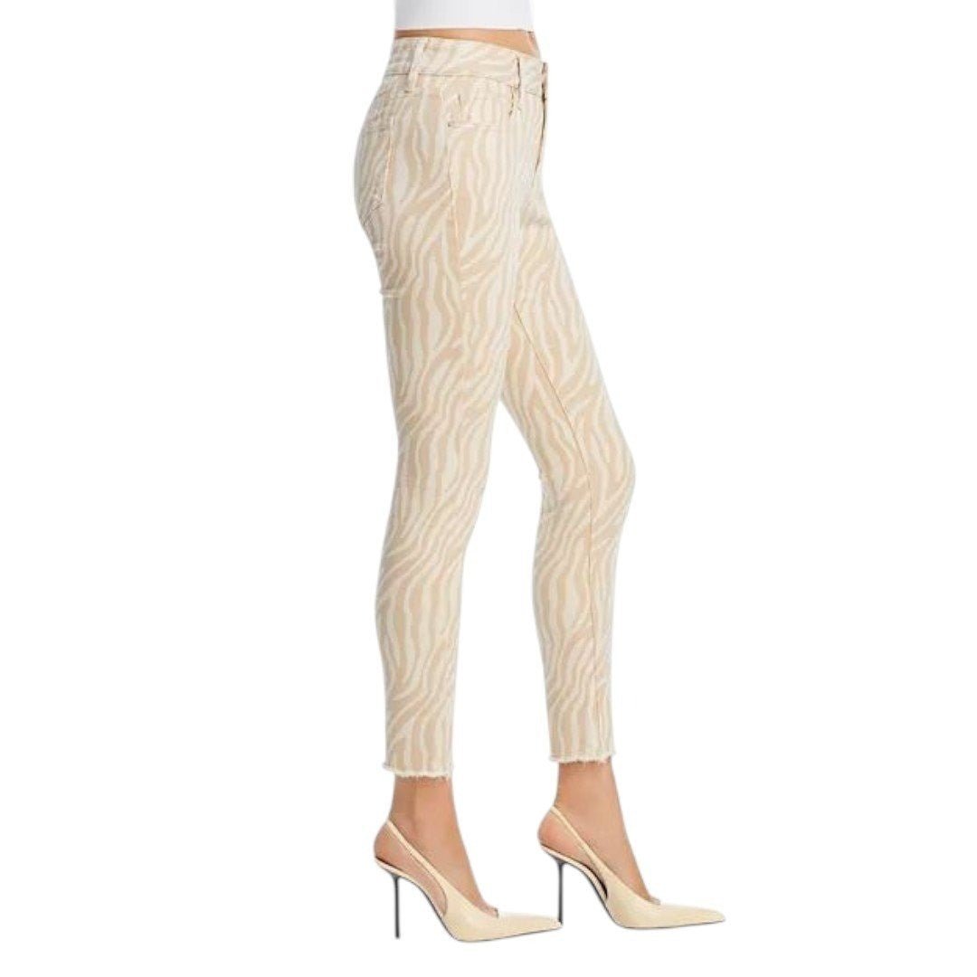 Aqua High Rise Ankle Skinny Jeans Natural - Haute Poppy