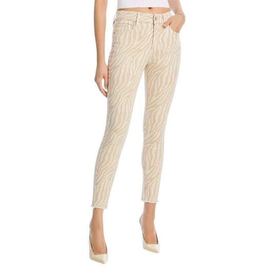 Aqua High Rise Ankle Skinny Jeans Natural - Haute Poppy