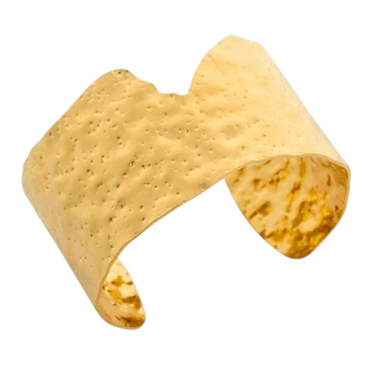 AQUA Shashi Textured Cuff Bracelet - Haute Poppy