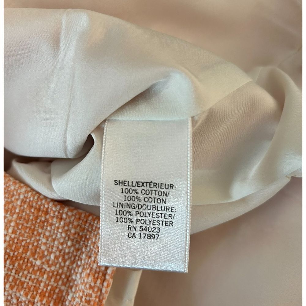 Banana Republic Peach Tweed Pencil Skirt Textured Office Wear - Haute Poppy