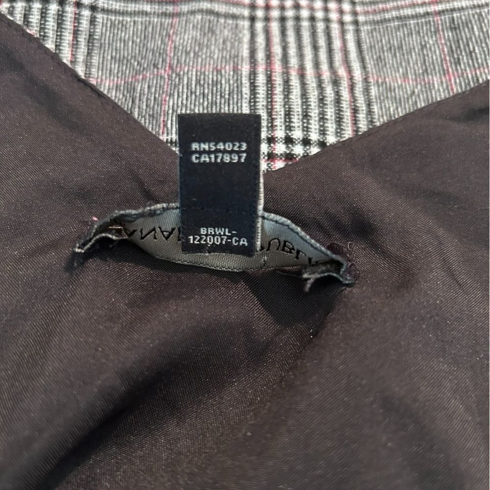 Banana Republic Plaid V - Neck Tank Top Sleeveless - Haute Poppy