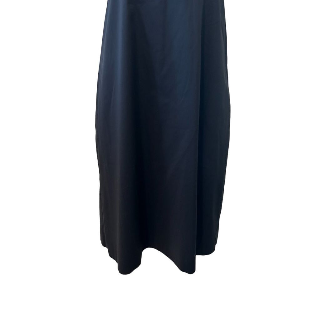 Banana Republic Ruffle Neck Black Dress - Haute Poppy