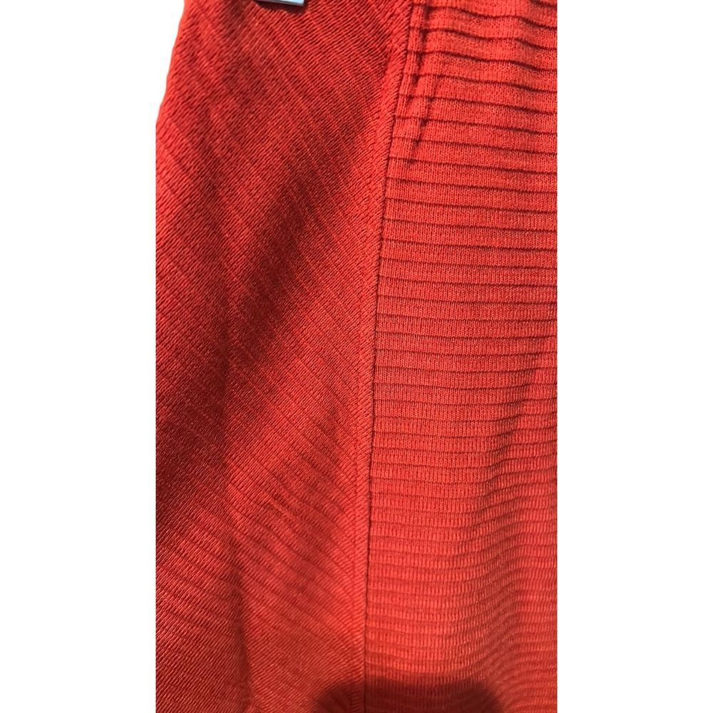 Band of the Free Ribbed Knit Orange Midi Skirt - Haute Poppy