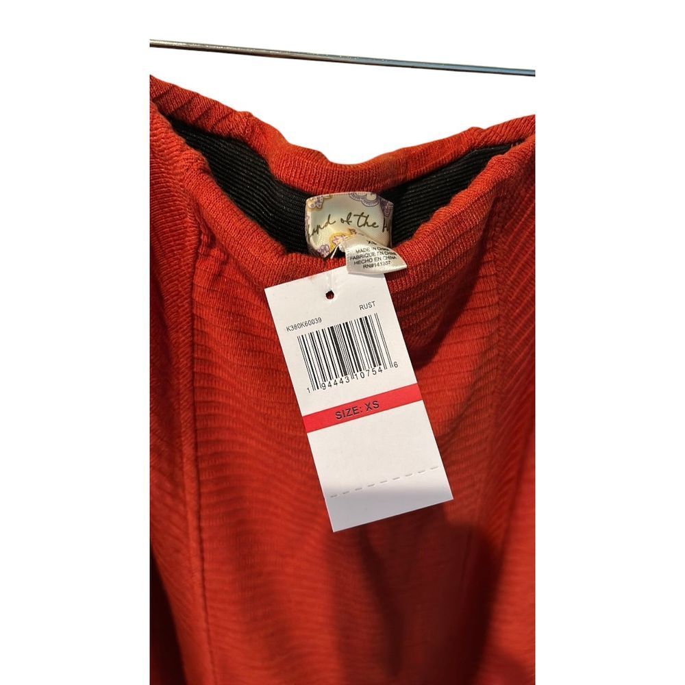 Band of the Free Ribbed Knit Orange Midi Skirt - Haute Poppy