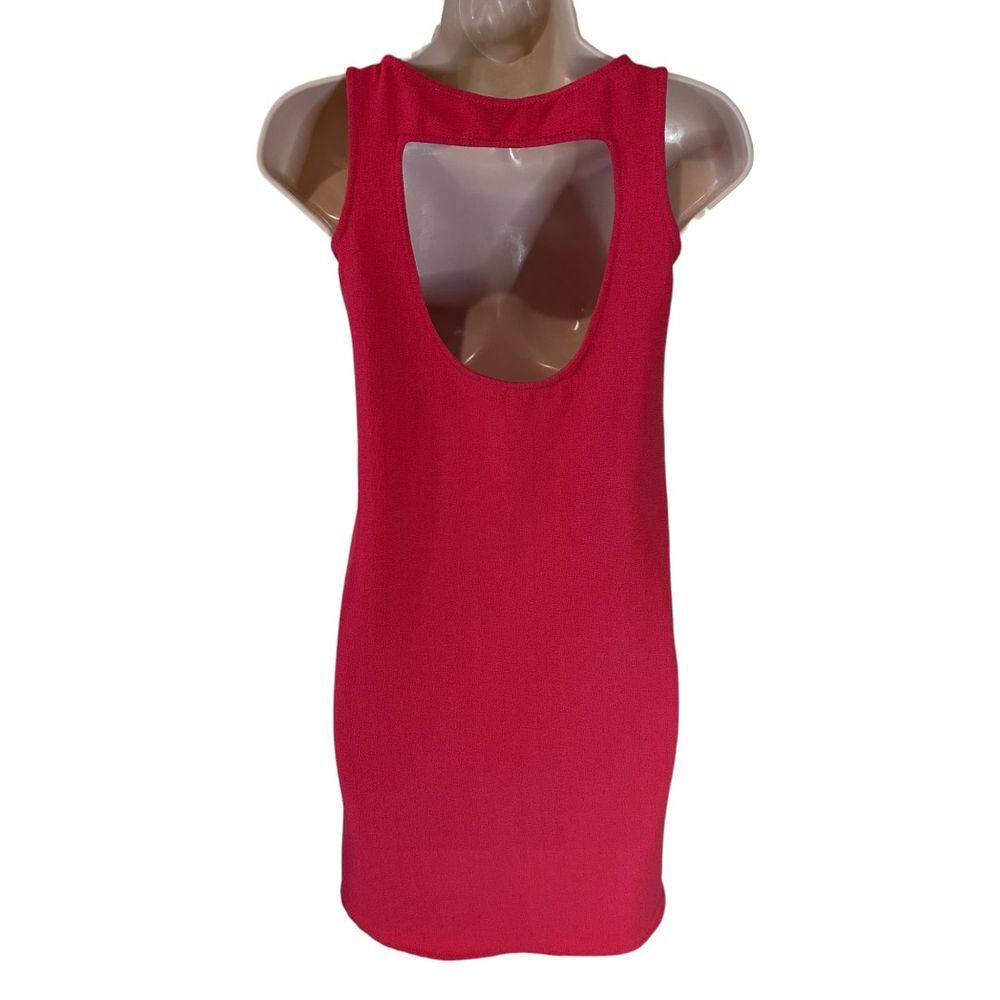 BB Dakota Dark Rose Sleeveless Mini Dress with Open Back Detail - Haute Poppy