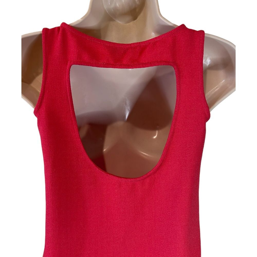 BB Dakota Dark Rose Sleeveless Mini Dress with Open Back Detail - Haute Poppy