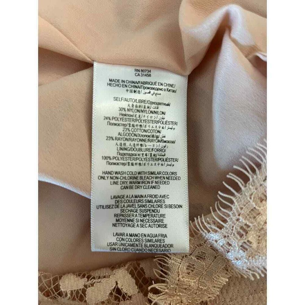 BCBGeneration Blush Floral Lace Overlay Open Back Dress - Haute Poppy