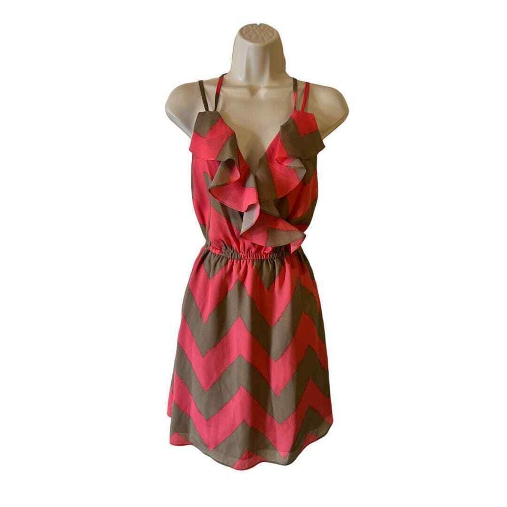 BCBGeneration Faux Wrap Dress - Haute Poppy