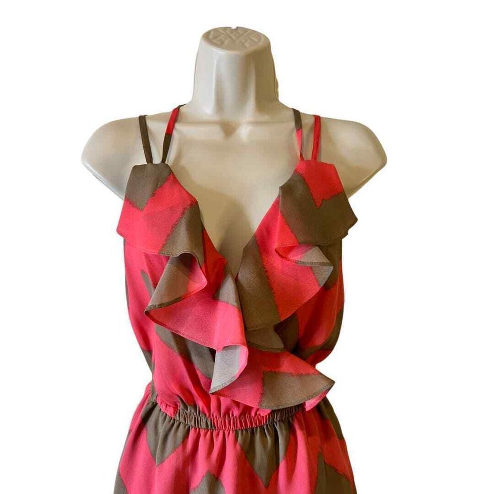 BCBGeneration Faux Wrap Dress - Haute Poppy