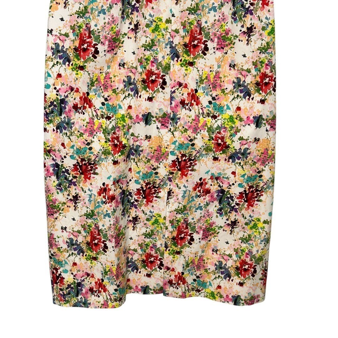 Black Halo Daria Floral Print Dress Sleeveless Sheath Cocktail Party - Haute Poppy