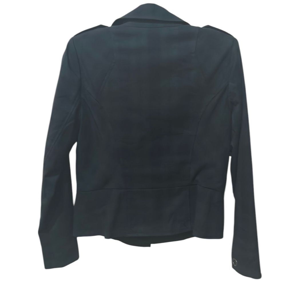 Cabi Tartan Green Blue Plaid Moto Jacket - Haute Poppy