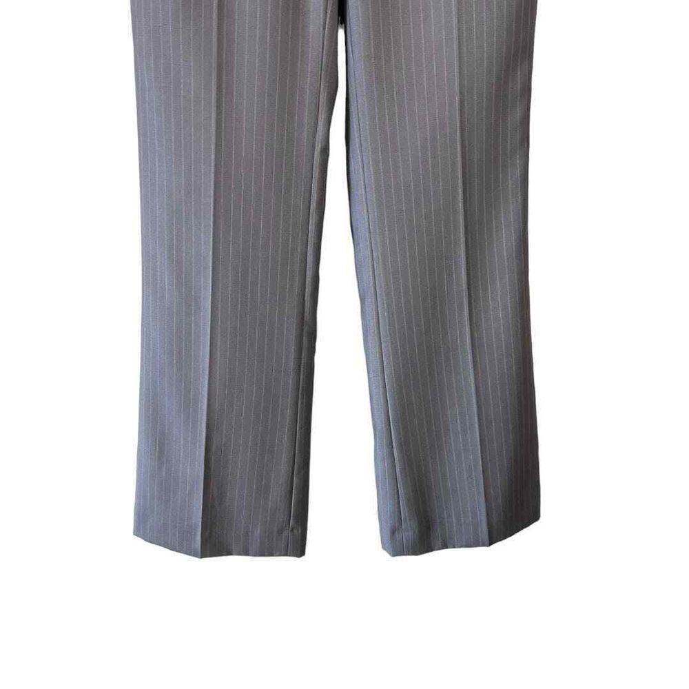 Calvin Klein Grey Pinstripe Dress Pant - Haute Poppy