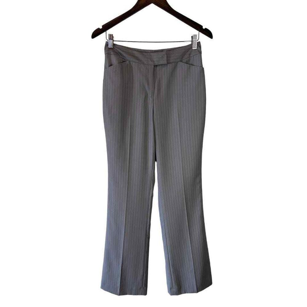 Calvin Klein Grey Pinstripe Dress Pant - Haute Poppy