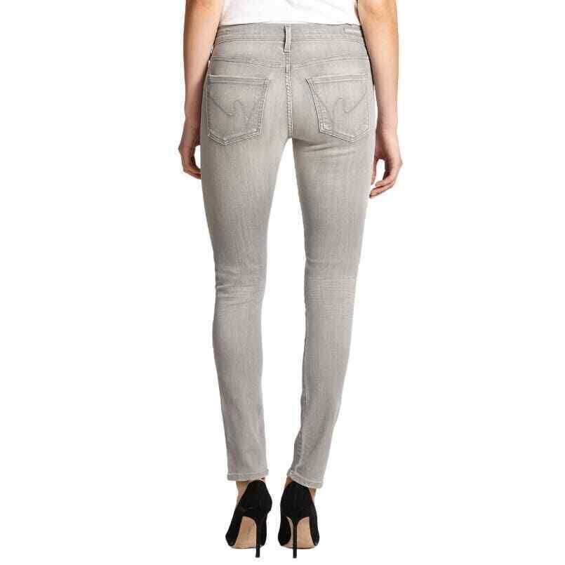 Citizens of Humanity Gray Wash Avedon Low Rise Skinny Jeans - Haute Poppy
