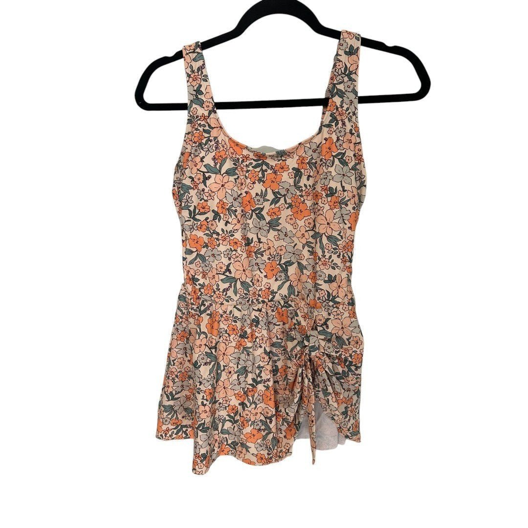 CUPSHE Floral Print One Piece Swimsuit with Tie Cute Swimwear Beach - Haute Poppy