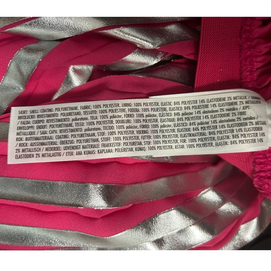 Disney Metallic Pleated Skirt Party Holiday Special Occasion Size 11/12 - Haute Poppy