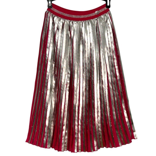 Disney Metallic Pleated Skirt Party Holiday Special Occasion Size 11/12 - Haute Poppy