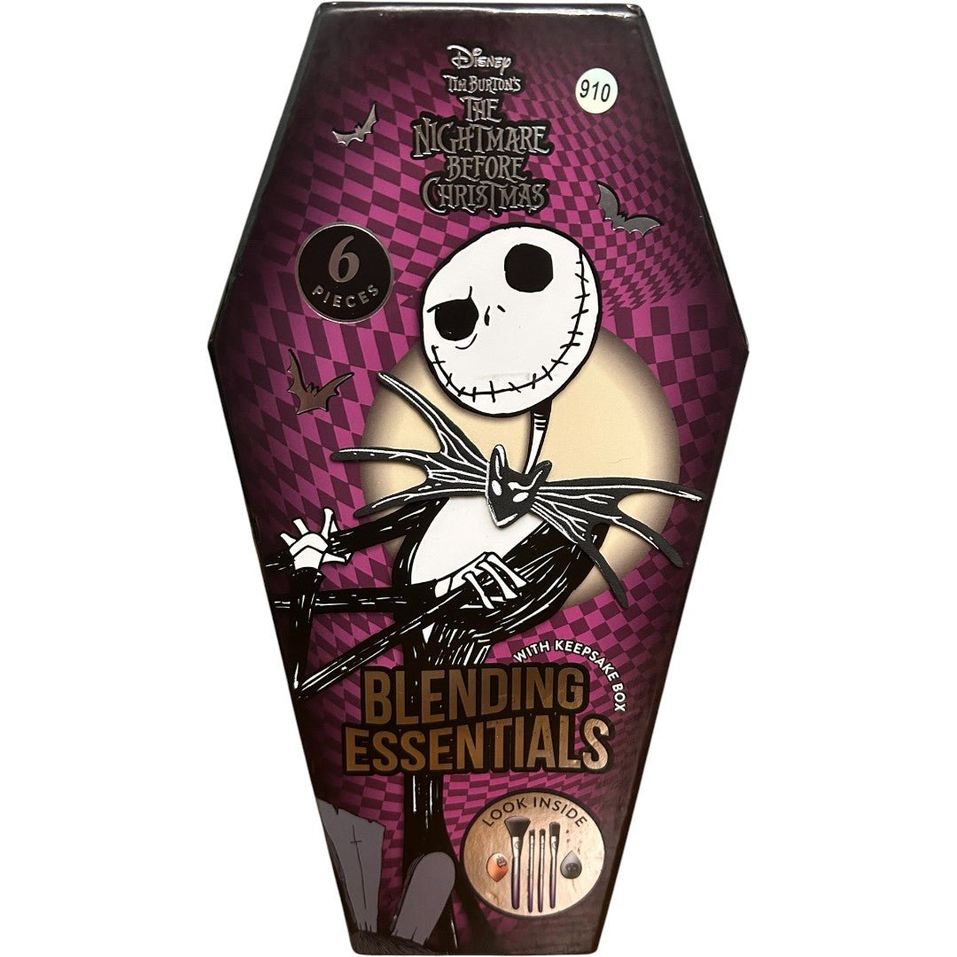 Disney The Nightmare Before Christmas Jack Skellington Blending Essentials 6 Piece Makeup Brush Set - Haute Poppy
