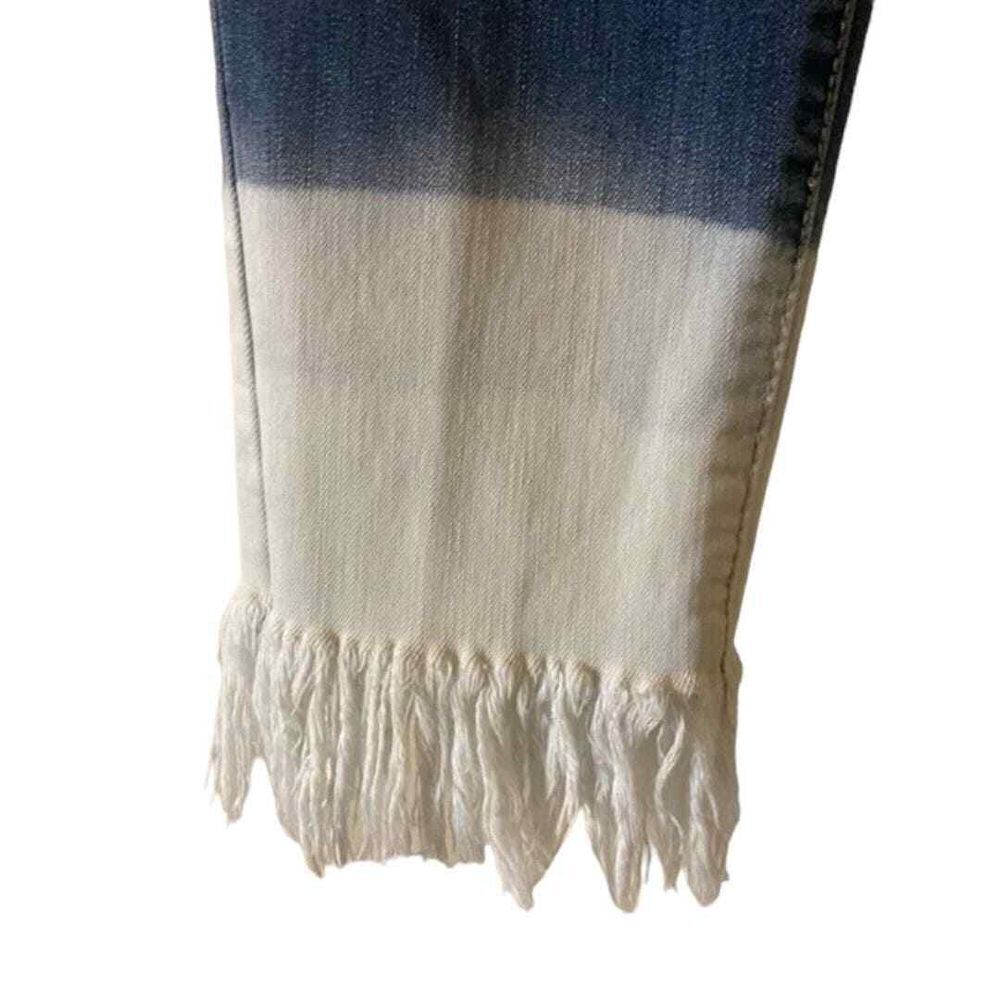 Earl Faded Fringe Skinny Ankle Jeans - Haute Poppy