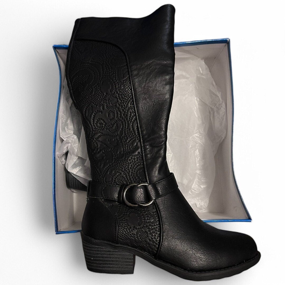 Easy Street Womens Luella Tall Black - Haute Poppy