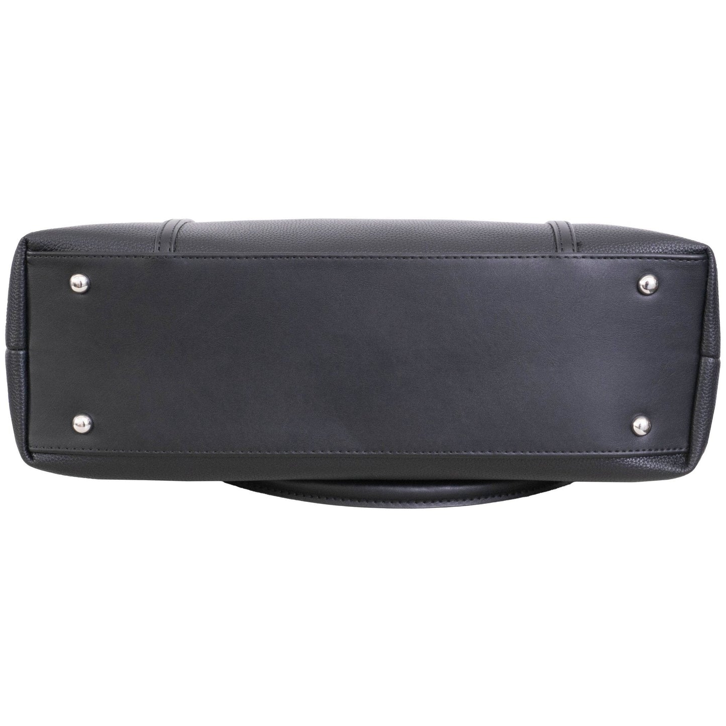 Ellen Tracy Blue Pebble Grain Chain Tote Bag - Haute Poppy