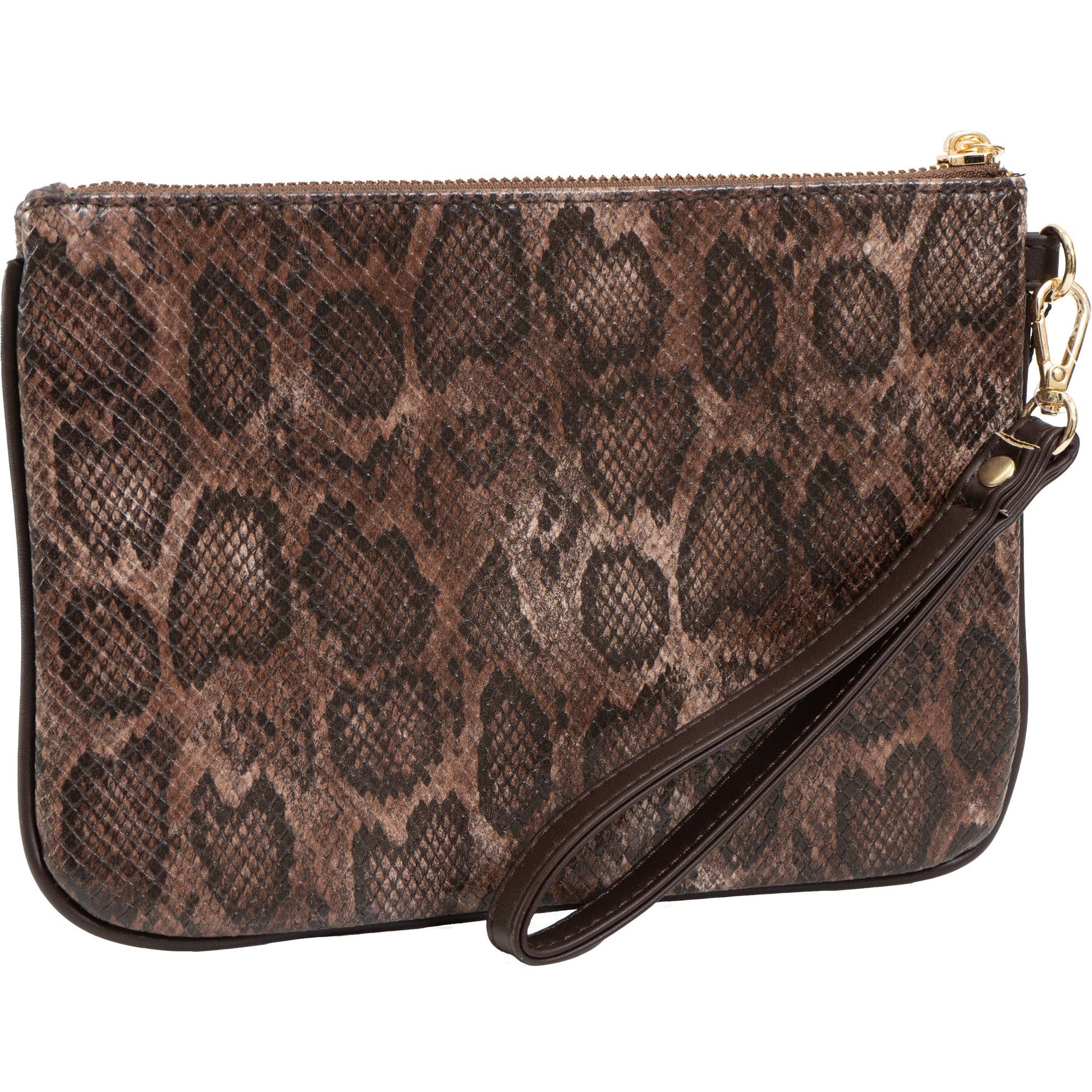 Ellen Tracy Blue Python Print Wristlet - Haute Poppy