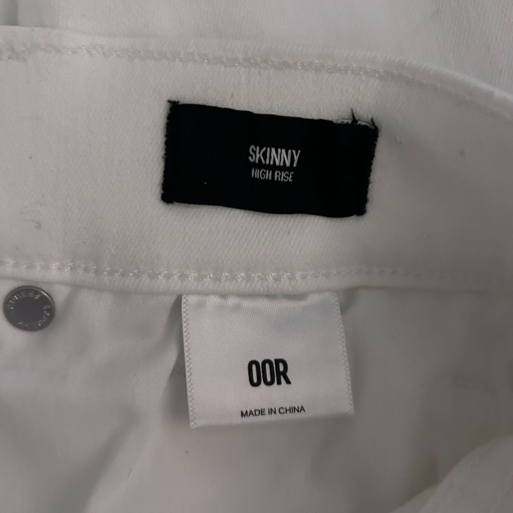 Express White High Rise Skinny Jeans Collection Classic Denim - Haute Poppy