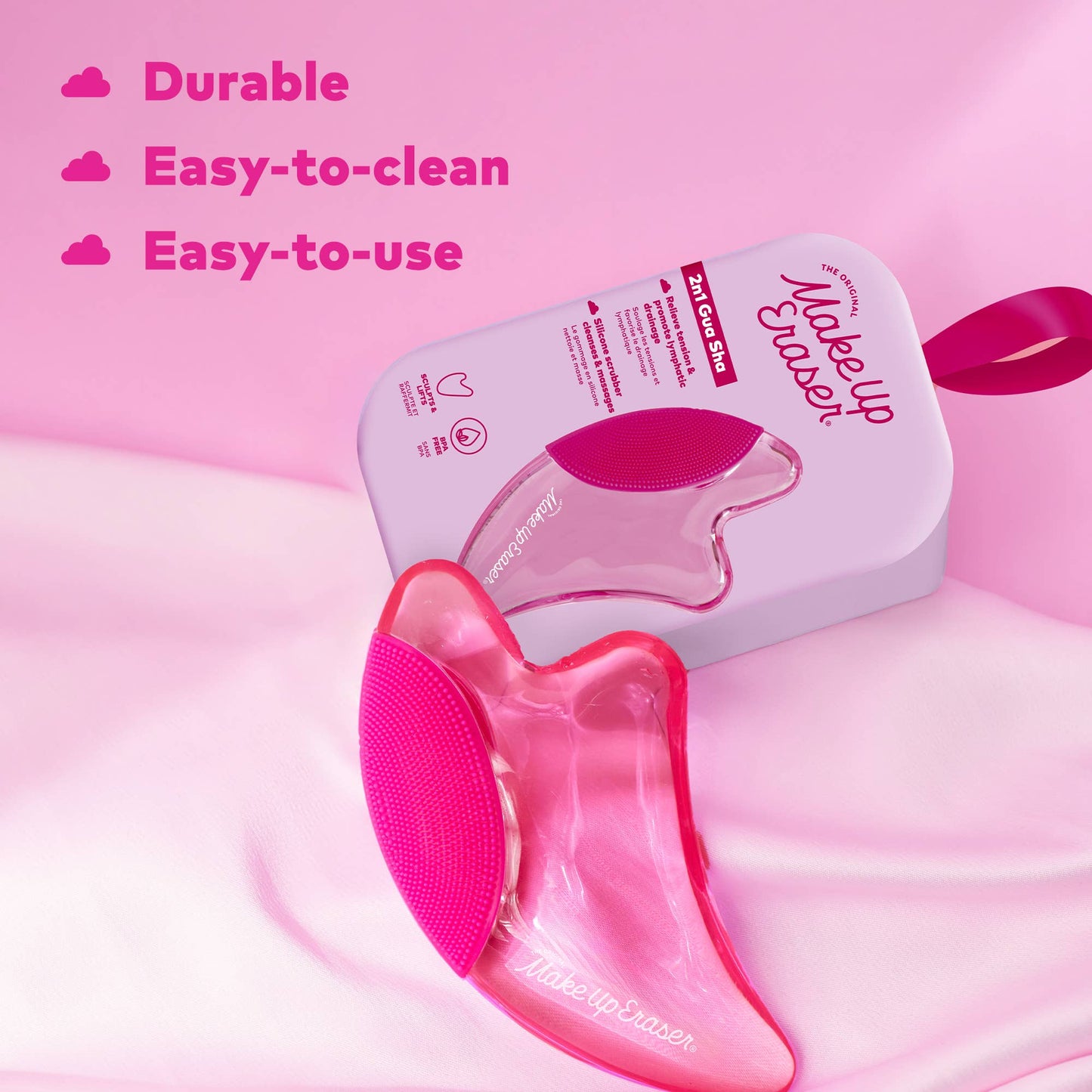 PUFF Eraser: 2n1 Gua Sha & Facial Scrubber by The Original Makeup Eraser