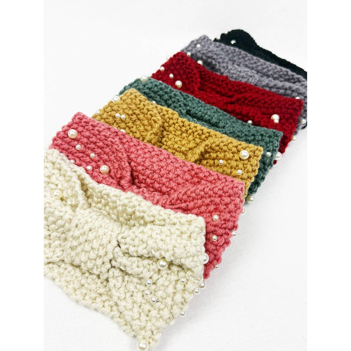 Fashion Winter Head Wrap with Pearl Detail - Haute Poppy