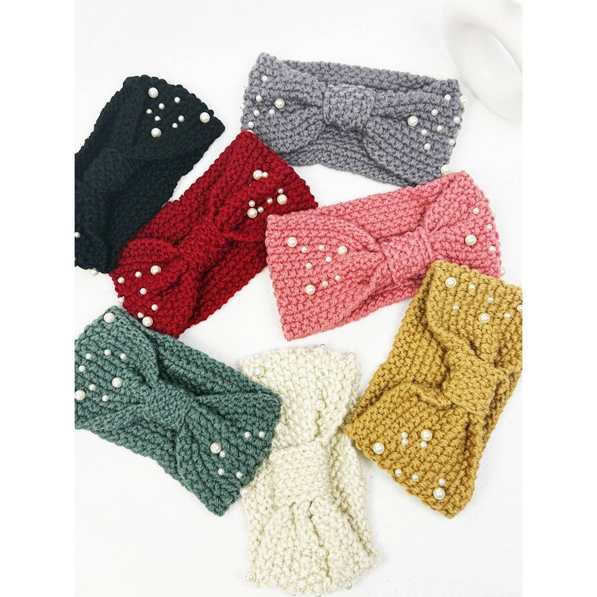 Fashion Winter Head Wrap with Pearl Detail - Haute Poppy