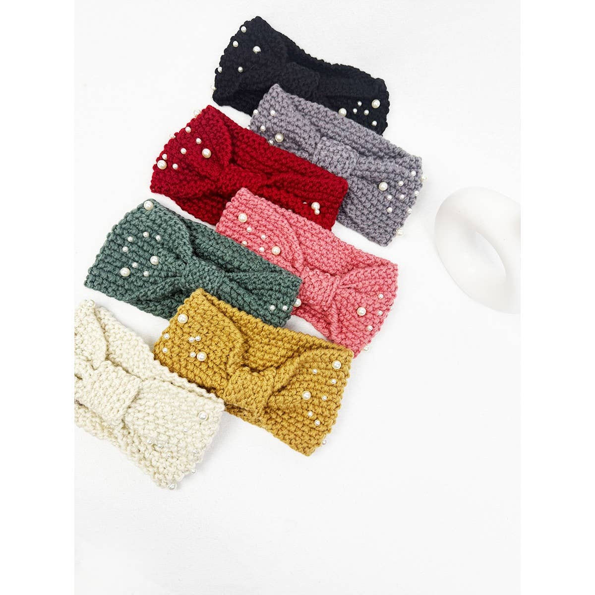 Fashion Winter Head Wrap with Pearl Detail - Haute Poppy