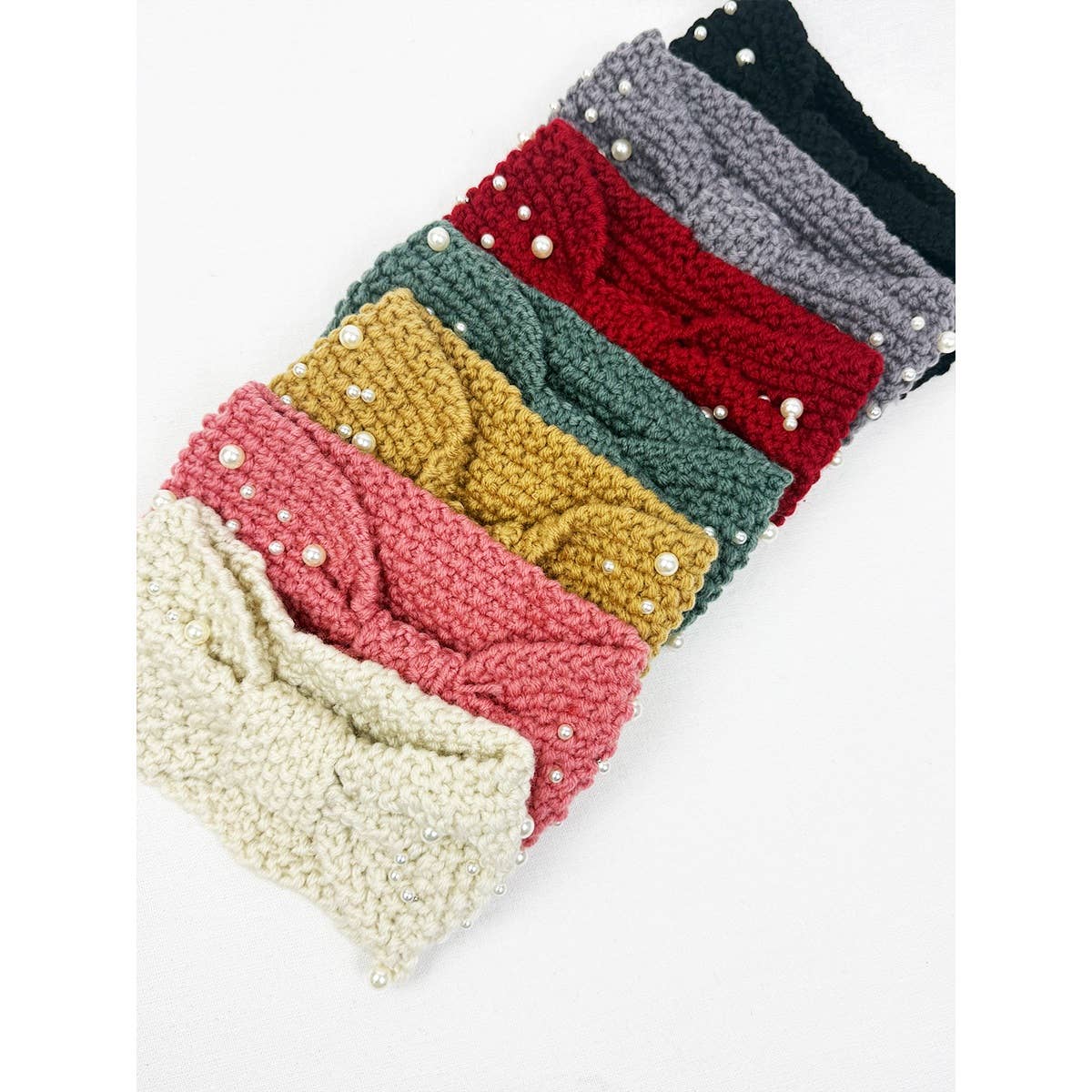 Fashion Winter Head Wrap with Pearl Detail - Haute Poppy