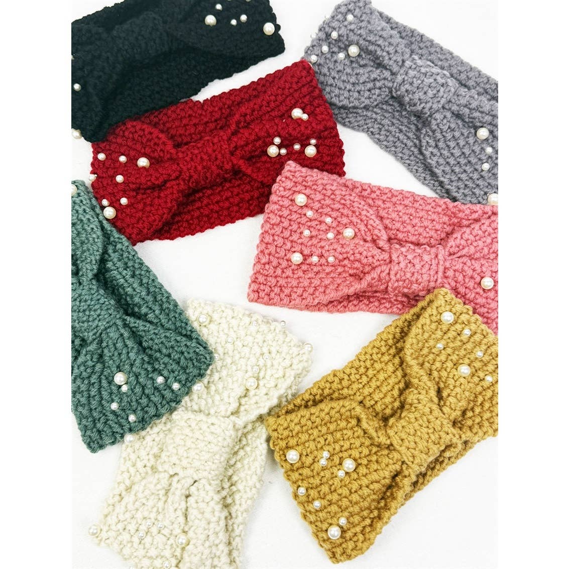 Fashion Winter Head Wrap with Pearl Detail - Haute Poppy