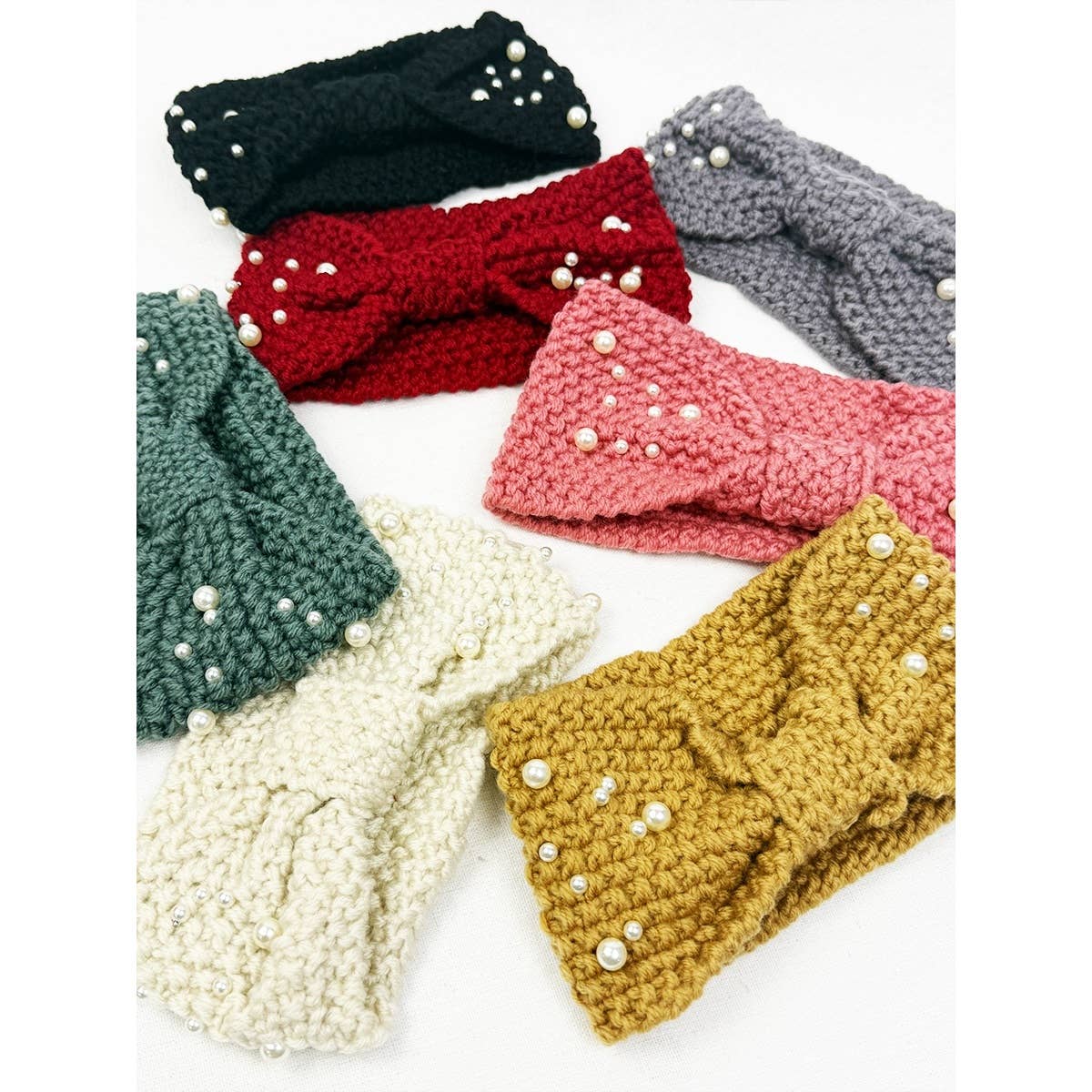 Fashion Winter Head Wrap with Pearl Detail - Haute Poppy