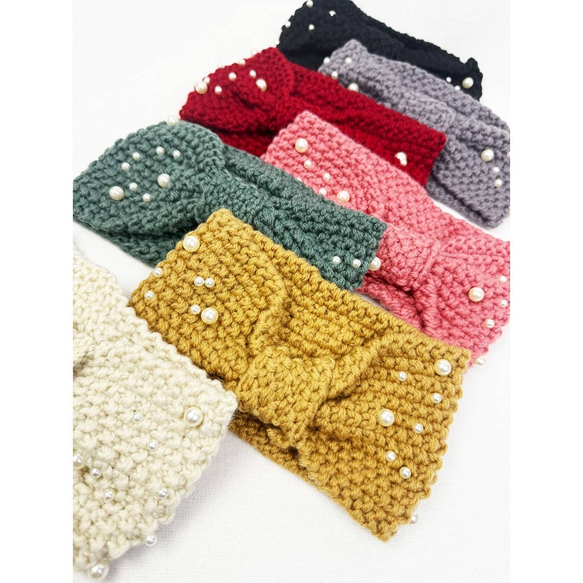 Fashion Winter Head Wrap with Pearl Detail - Haute Poppy