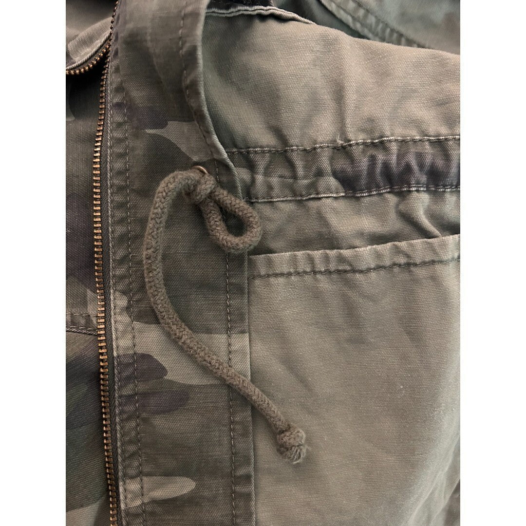 Gap Camo Utility Jacket Military Anorak Drawstring Waist - Haute Poppy