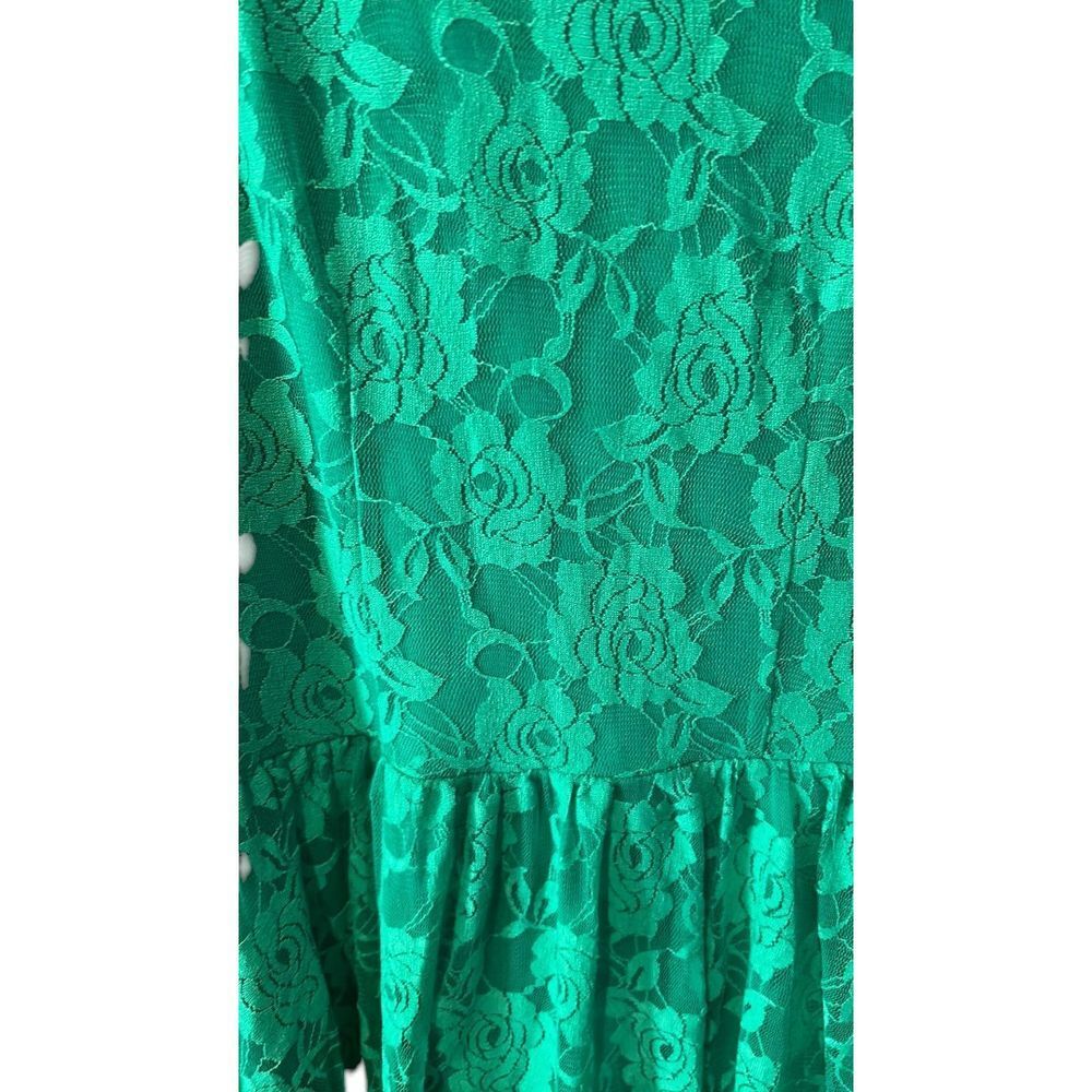 Gianni Bini Green Lace Dress - Haute Poppy