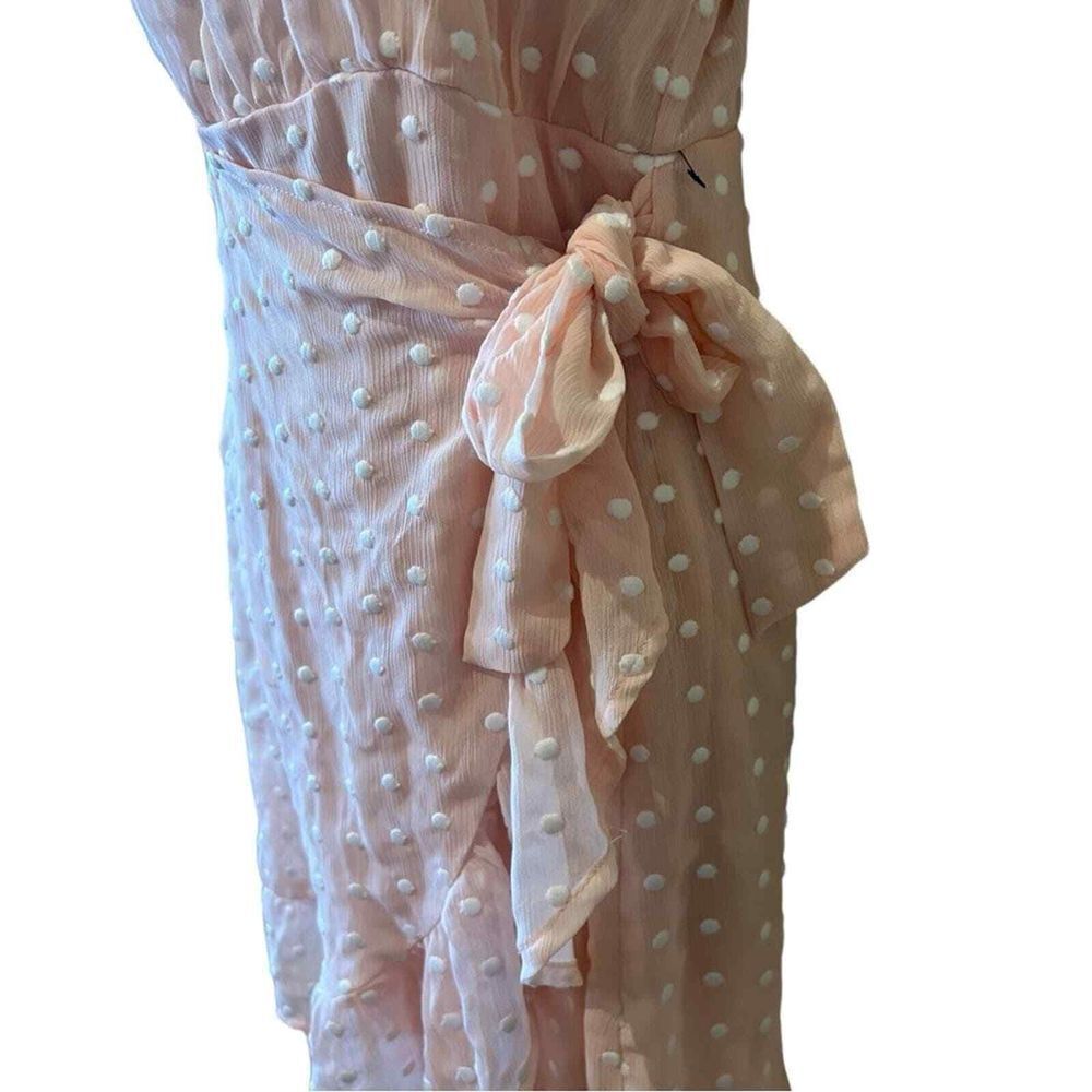 Gianni Bini Pink Faux Wrap Dress - Haute Poppy