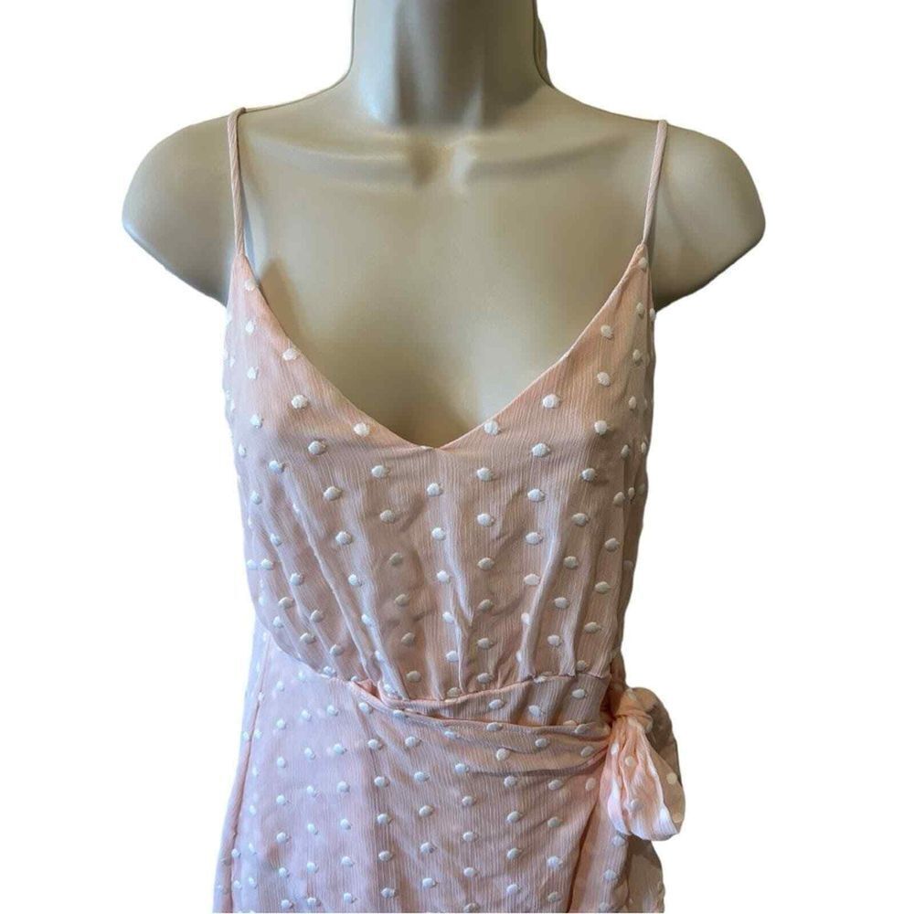 Gianni Bini Pink Faux Wrap Dress - Haute Poppy