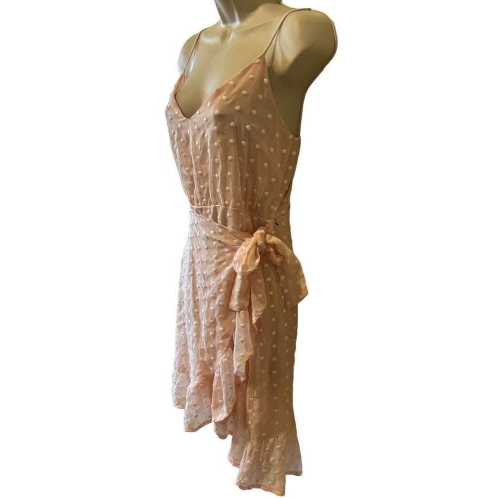 Gianni Bini Pink Faux Wrap Dress - Haute Poppy