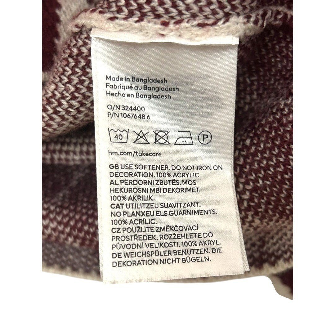 H&M Hogwarts Sweater Kids Argyle Knit Pullover Crew Neck Top - Haute Poppy