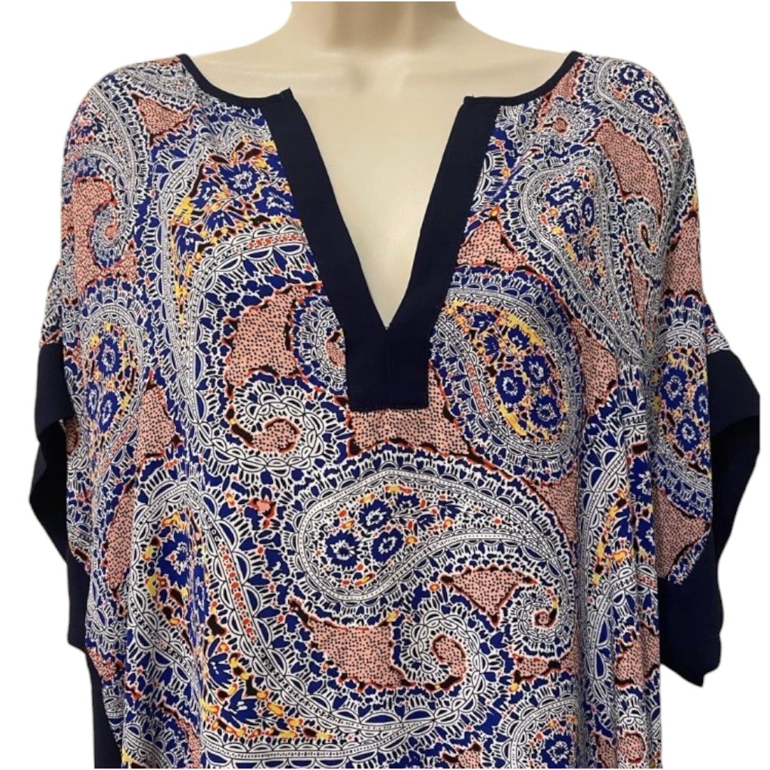 J.Crew Paisley Color Block Tunic