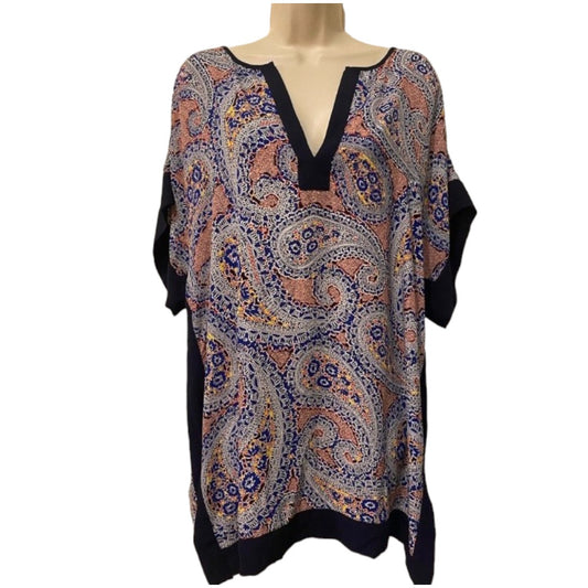 J.Crew Paisley Color Block Tunic