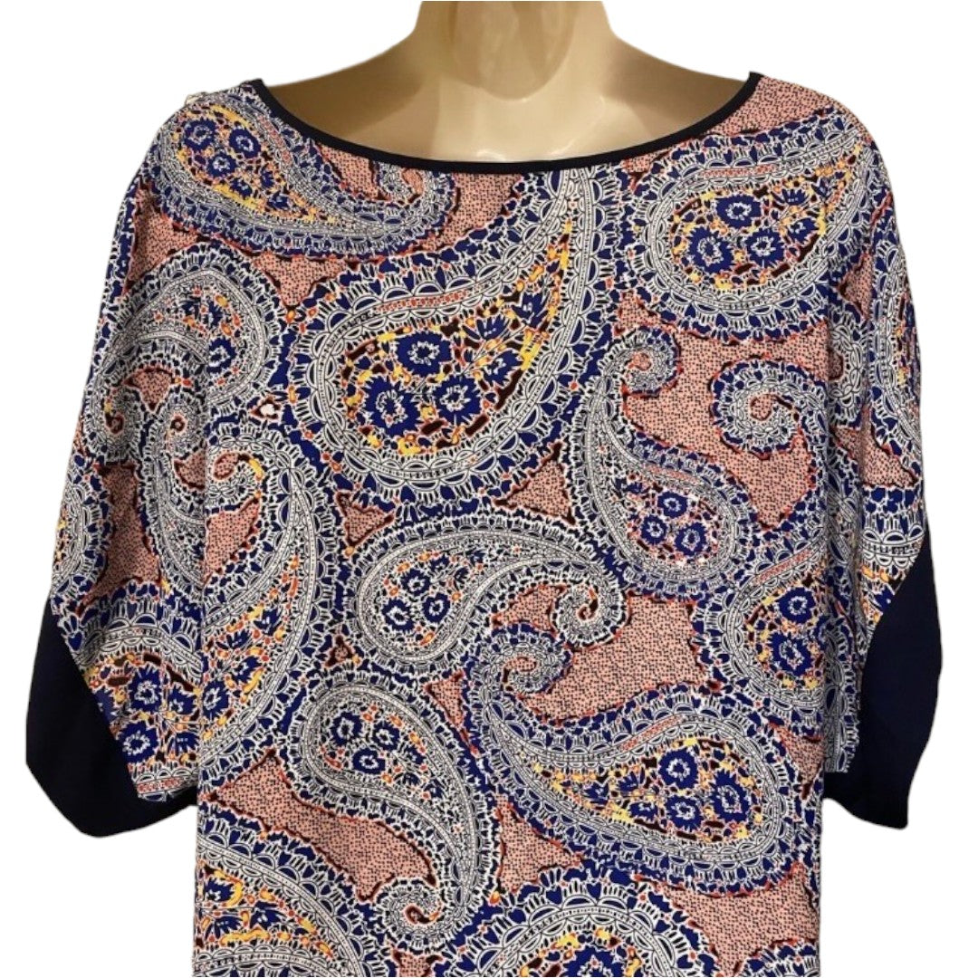 J.Crew Paisley Color Block Tunic