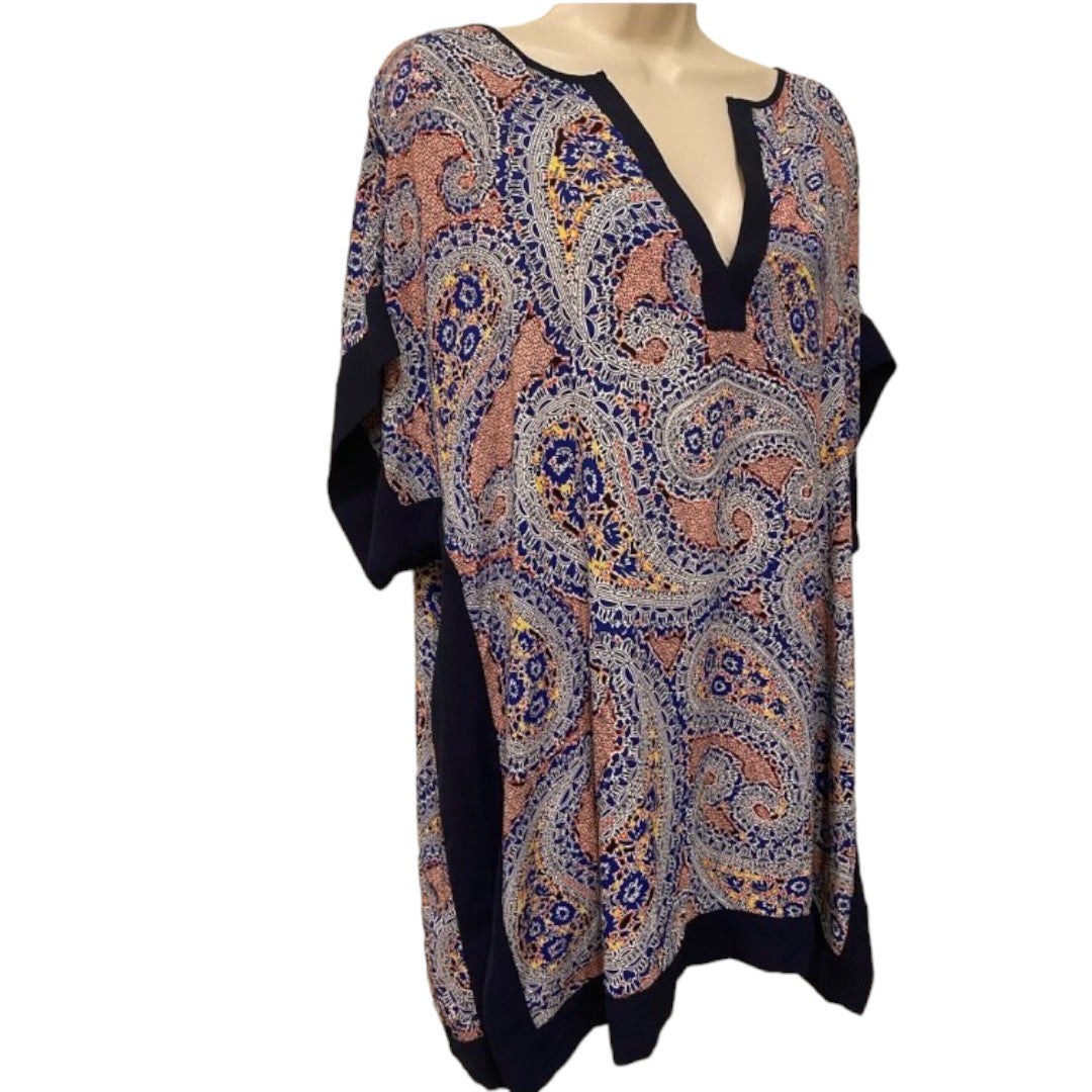 J.Crew Paisley Color Block Tunic