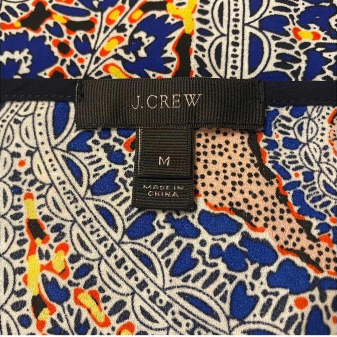 J.Crew Paisley Color Block Tunic